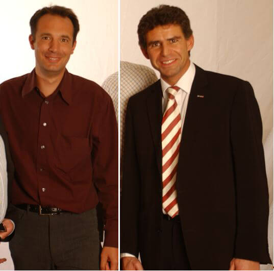 Horst Becker und Stephan Klein lernten sich 1997 durch Stephan Kleins Bewerbung zum ISOTEC-Vertriebsmitarbeiter kennen.