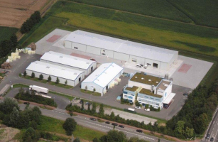 Luftaufnahme der Produktionsstätte Weber St. Gobain in Datteln