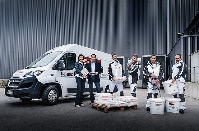 Das Team von Abdichtungssysteme Häusler - ISOTEC Fachbetrieb Das Team von Abdichtungssysteme Häusler im Einsatz