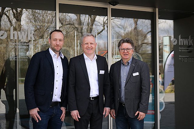 Jörg Bogs, Bernd Michaelis, Arno Kohls - Referenten auf der Architectus-Veranstaltung Referenten bei der Architectus-Veranstaltung in Augsburg