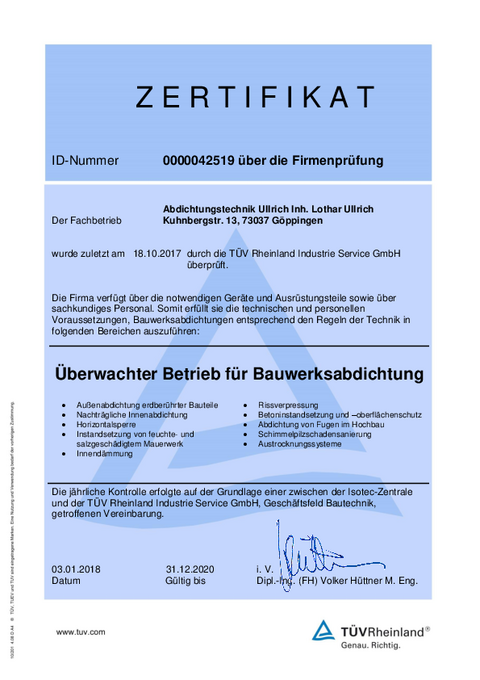 TÜV Rheinland geprüft TÜV Rheinland geprüft