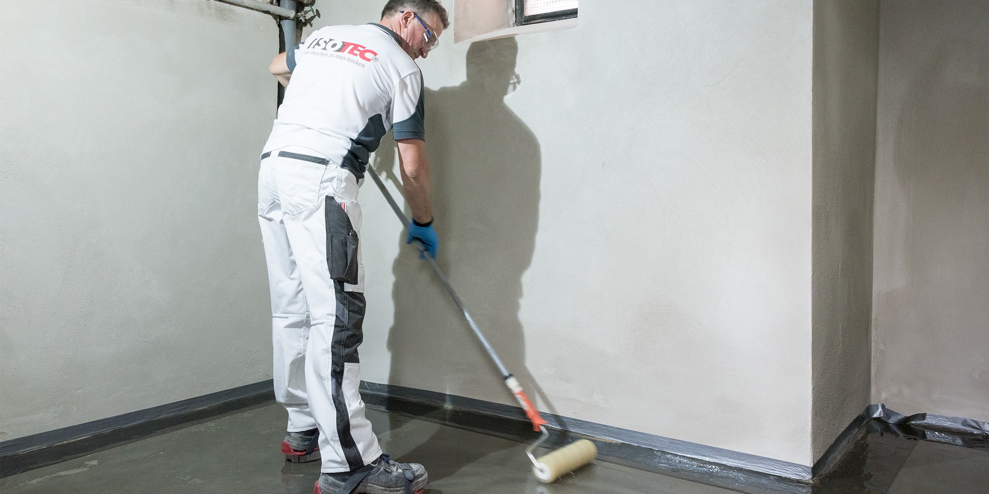 Basement floor renovation in an old building