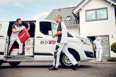 Isotec kommt zu euch Isotec Mitarbeiter sind zum Standort angekommen.