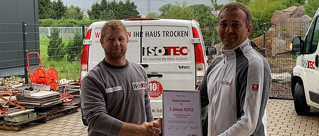 5-jähriges Firmenjubiläum Stephan Bodemer