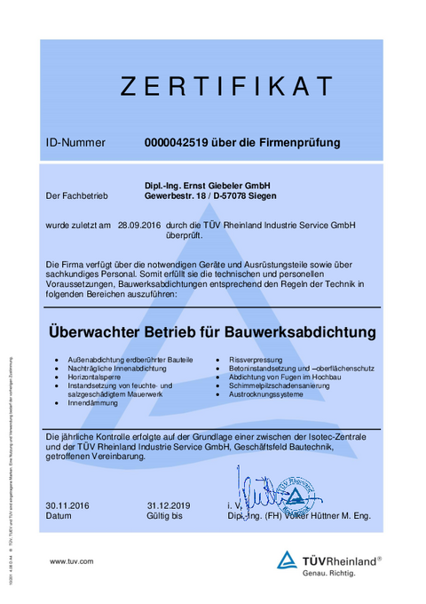 TÜV Rheinland geprüft TÜV Rheinland geprüft
