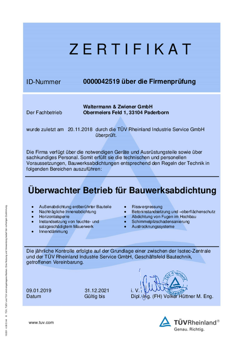 TÜV Rheinland geprüft TÜV Rheinland geprüft