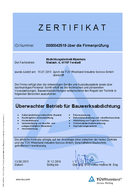 TÜV Rheinland geprüft TÜV Rheinland geprüft