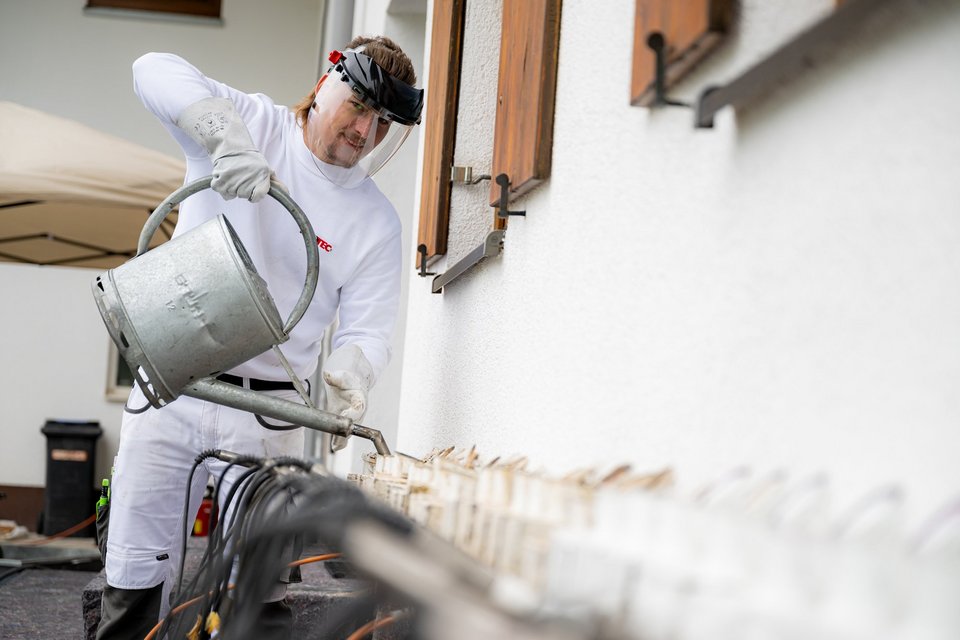 ISOTEC-Horizontalsperre mit Spezialparaffin