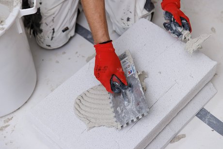 Instalación del aislamiento interior