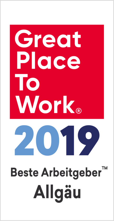 Bester Arbeitgeber im Allgäu 2019 Bester Arbeitgeber im Allgäu 2019