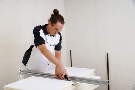 Vorbereiten der Dämmplatten