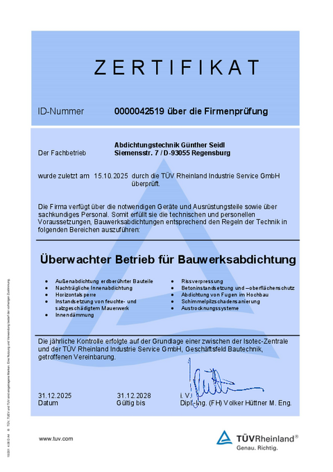 TÜV Rheinland geprüft