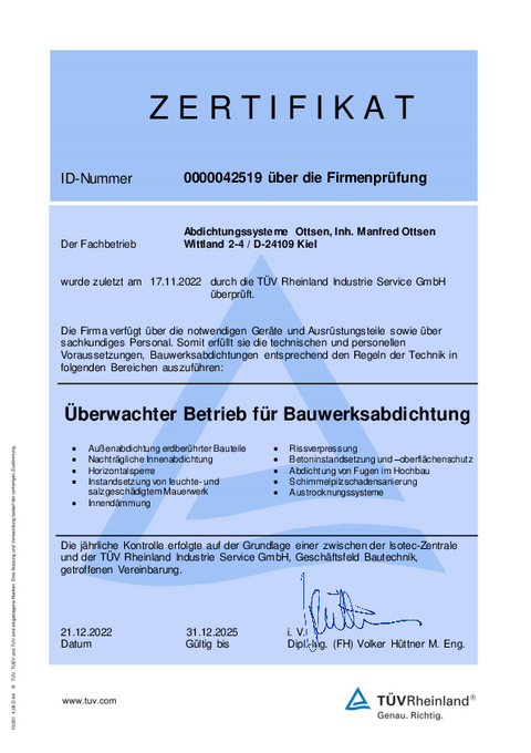 TÜV Rheinland geprüft TÜV Rheinland geprüft