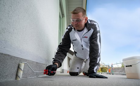 ISOTEC-Balkonsanierung Schritt 3 Oberflächenschutz