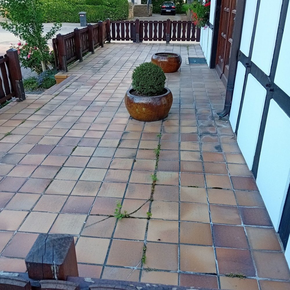 Brochterbeck Terasse vor Sanierung