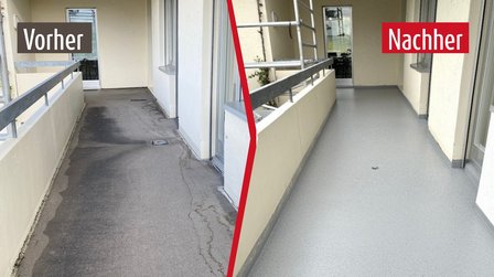 Intakte Balkone und Terrassen - vielseitig nutzbare "Räume"