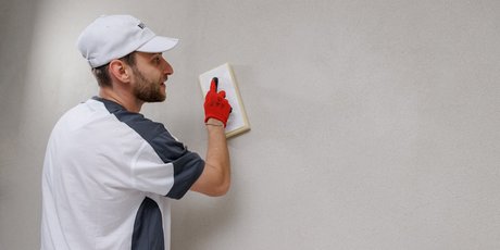 Acabado de las superficies con un sistema de enlucido