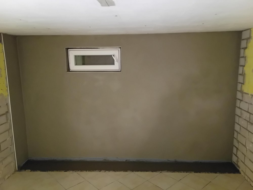 Innenabdichtung Kellerwand nachher