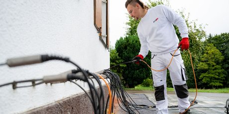 Feuchte Wände kontrolliert austrocknen