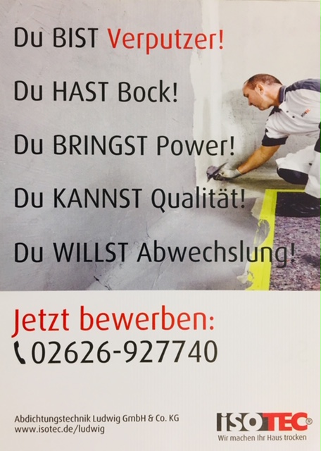 Bewerberflyer Team Ludwig Bewirb Dich jetzt!