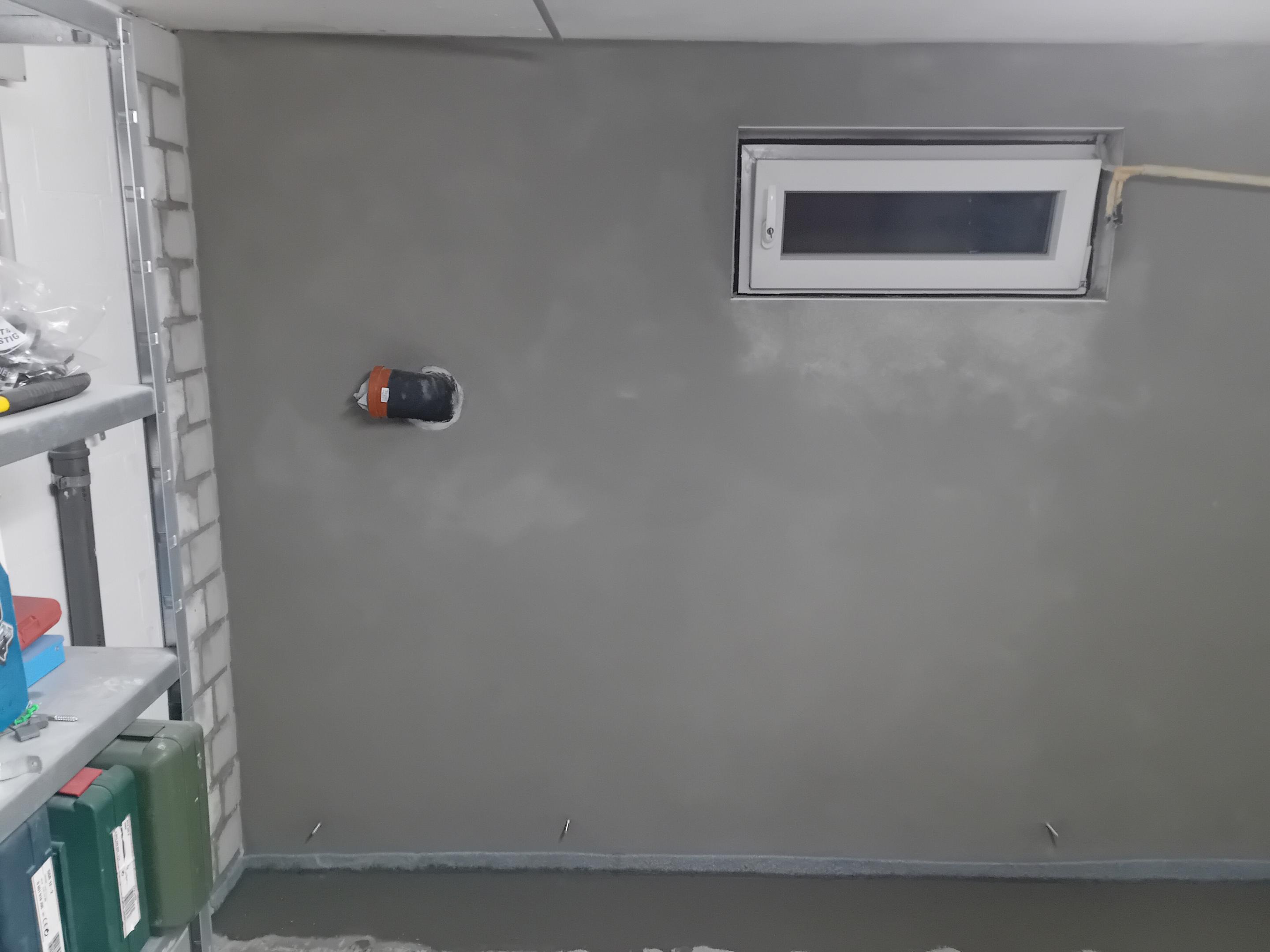 Kellerwand Innenabdichtung Prozess