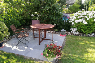 Schattenplatz gegen Sommerhitze Suchen Sie sich einen Schattenplatz, um vor der starken Sommerhitze geschützt zu sein.