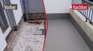 ISOTEC-Balkonsanierung vorher-nachher ISOTEC-Balkonsanierung vorher-nachher