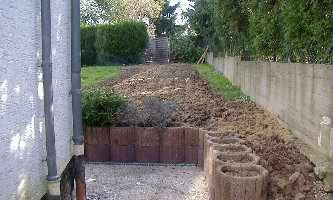 Garten - Drainage Drainage im Garten